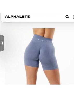 Alphalete French blue amplify shorts size S